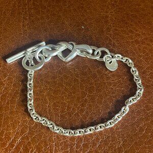 Pandora Knotted Heart T-bar Sterling Silver Bracelet